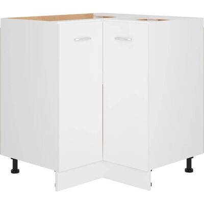 Armoire de Cuisine d'Angle Blanche vidaXL - Design Gain de Place - Publicité Armoire de Cuisine d'Angle Blanche vidaXL - Design Gain de Place - Publicité