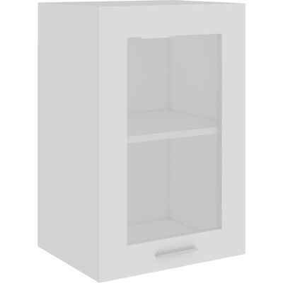 vidaXL Wit Hangend Glaskast - Keukenkastje vidaXL Wit Hangend Glaskast - Keukenkastje
