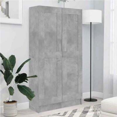 vidaXL Bücherregal Beton Grau - Bücherregal - Aufbewahrungsmöbel vidaXL Bücherregal Beton Grau - Bücherregal - Aufbewahrungsmöbel