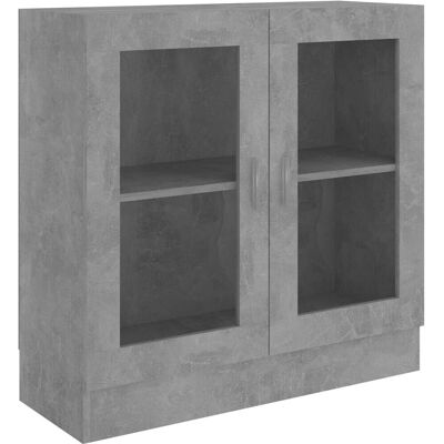 vidaXL 802745 Beton Grau Wohnzimmer Bücherregal - Bücherregal vidaXL 802745 Beton Grau Wohnzimmer Bücherregal - Bücherregal