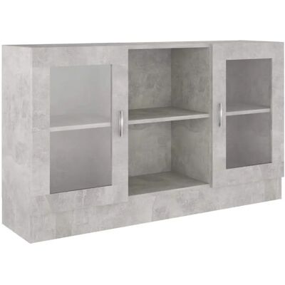 vidaXL Credenza grigia cemento - Mobile di stoccaggio vidaXL Credenza grigia cemento - Mobile di stoccaggio