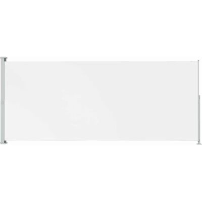 vidaXL Patio Retractable Side Awning - 200x500 cm - Crème - Privacy Screen vidaXL Patio Retractable Side Awning - 200x500 cm - Crème - Privacy Screen