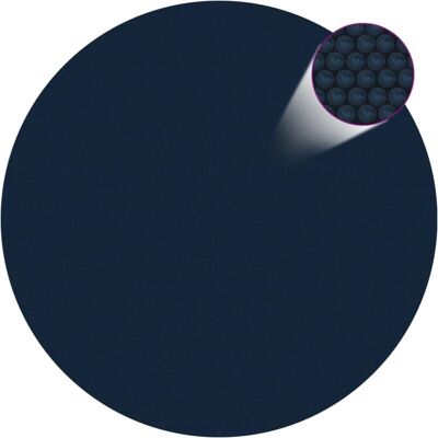 vidaXL Schwarz Blau 300cm Pool Solarabdeckung vidaXL Schwarz Blau 300cm Pool Solarabdeckung