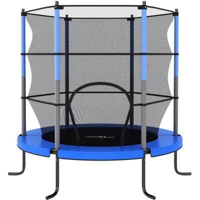 vidaXL Trampoliini Sininen 140x160cm Turvaverkko - Trampoliini vidaXL Trampoliini Sininen 140x160cm Turvaverkko - Trampoliini