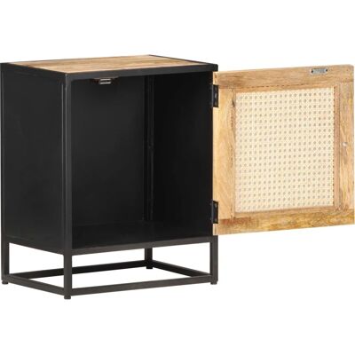 vidaXL Nachttisch 40x30x50cm Rustik Mango Holz Braun vidaXL Nachttisch 40x30x50cm Rustik Mango Holz Braun