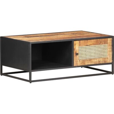 vidaXL Awo49511 Natürlicher Mangoholz Couchtisch - Couchtisch vidaXL Awo49511 Natürlicher Mangoholz Couchtisch - Couchtisch