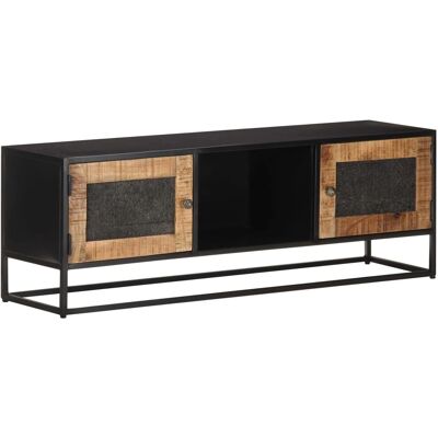 vidaXL 120x30x40 cm Mangopuinen TV-kaappi - Teollinen Tyyli vidaXL 120x30x40 cm Mangopuinen TV-kaappi - Teollinen Tyyli