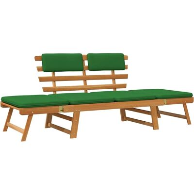BANQUE DE JARDIN MAISON CHIC en acacia - Convertible 2 en 1 pour extérieur BANQUE DE JARDIN MAISON CHIC en acacia - Convertible 2 en 1 pour extérieur