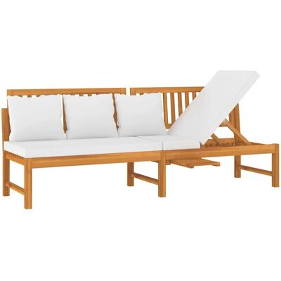 VidaXL Outdoorbett - Akazienholz - Braun - Gartentruhe VidaXL Outdoorbett - Akazienholz - Braun - Gartentruhe