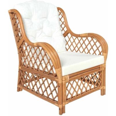 VIDAXL Maisonchic - Lysebrun Rattan Sofa med Puder - Sofa VIDAXL Maisonchic - Lysebrun Rattan Sofa med Puder - Sofa