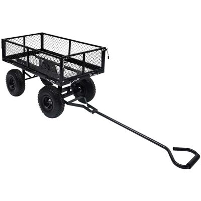 Vario wózek ogrodowy - Stal - Czarny - Pojemność 250 kg Vario wózek ogrodowy - Stal - Czarny - Pojemność 250 kg