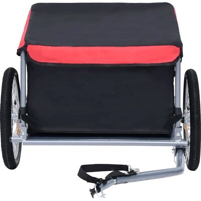 vidaXL Remorque de Vélo Cargo Vélo Enfant Noir et Rouge - Remorque de Vélo vidaXL Remorque de Vélo Cargo Vélo Enfant Noir et Rouge - Remorque de Vélo