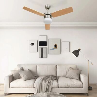 Ventilateur de plafond vidaXL avec lumière et télécommande - Ventilateur d'été - Publicité Ventilateur de plafond vidaXL avec lumière et télécommande - Ventilateur d'été - Publicité