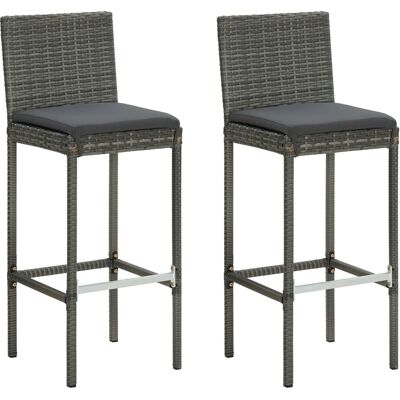 Maisonchic Modell 728080 Garten-Barhocker mit Kissen - Wetterfest Maisonchic Modell 728080 Garten-Barhocker mit Kissen - Wetterfest