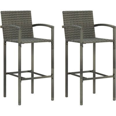 VidaXL Krzesło ogrodowe - Szare - Outdoor chair VidaXL Krzesło ogrodowe - Szare - Outdoor chair