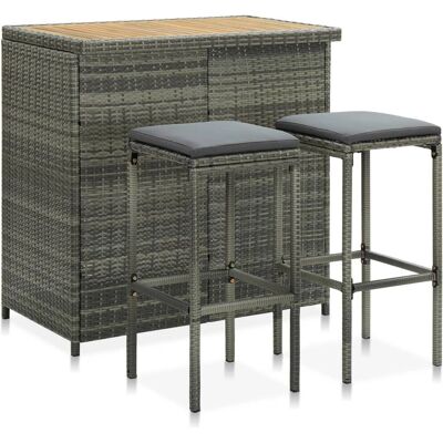 VidaXL 313474 Modern Küchen Esszimmer Möbelset - Langlebiger Rattan VidaXL 313474 Modern Küchen Esszimmer Möbelset - Langlebiger Rattan