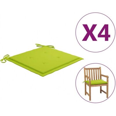 vidaXL Gartenstuhlauflage - 50x50x3 cm Hellgrün Oxford Stoff 4 Stück vidaXL Gartenstuhlauflage - 50x50x3 cm Hellgrün Oxford Stoff 4 Stück