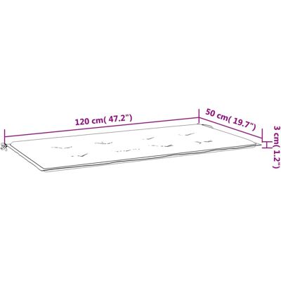 vidaXL Gartenbankkissen Weinrot 120x50x3 cm Oxford Stoff - Gartenbank vidaXL Gartenbankkissen Weinrot 120x50x3 cm Oxford Stoff - Gartenbank