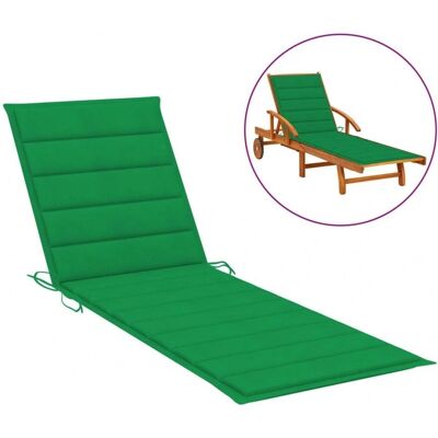 vidaXL Sonnenliege Kissen Grün 200x50x3 cm Oxford Stoff - Sonnenliege Kissen vidaXL Sonnenliege Kissen Grün 200x50x3 cm Oxford Stoff - Sonnenliege Kissen
