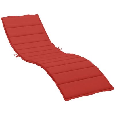 vidaXL Sonnenliege Kissen - Rot - 200x60x3 cm vidaXL Sonnenliege Kissen - Rot - 200x60x3 cm