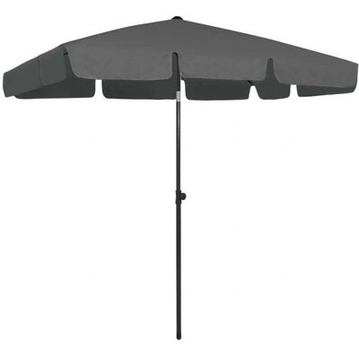 vidaXL Strandsonnenschirm Anthrazit 200x125 cm Sonnenschutz vidaXL Strandsonnenschirm Anthrazit 200x125 cm Sonnenschutz