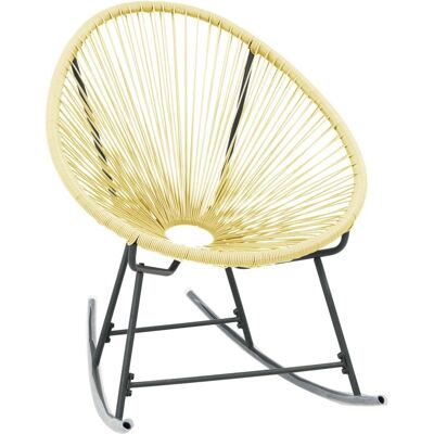 vidaXL Gartenstuhl - Poly Rattan Beige - Gartenmöbel vidaXL Gartenstuhl - Poly Rattan Beige - Gartenmöbel