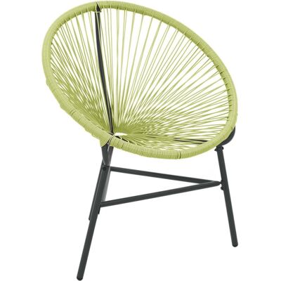 vidaXL Gartensessel Grün - Poly Rattan Acapulco Stuhl vidaXL Gartensessel Grün - Poly Rattan Acapulco Stuhl