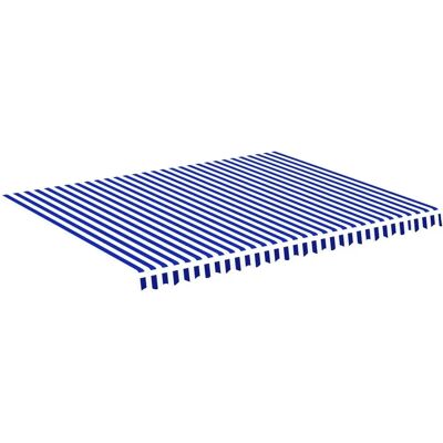vidaXL Blau-Weiße Markisenstoff 4,5x3,5 m - Markisenstoff vidaXL Blau-Weiße Markisenstoff 4,5x3,5 m - Markisenstoff