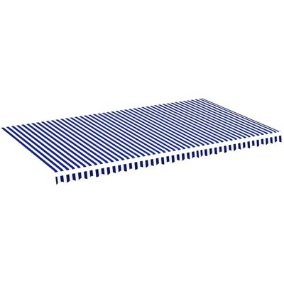 vidaXL Blau Wit 6x3,5m Buitenkleedstof Vervanging - Markiezen vidaXL Blau Wit 6x3,5m Buitenkleedstof Vervanging - Markiezen