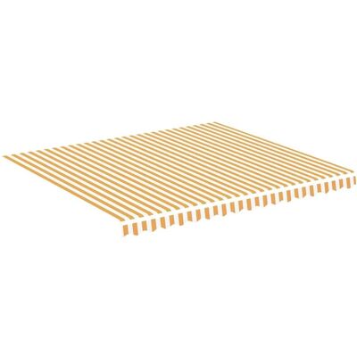 vidaXL Gelbe und Weiße Markisenbespannung - 3x2,5 m vidaXL Gelbe und Weiße Markisenbespannung - 3x2,5 m