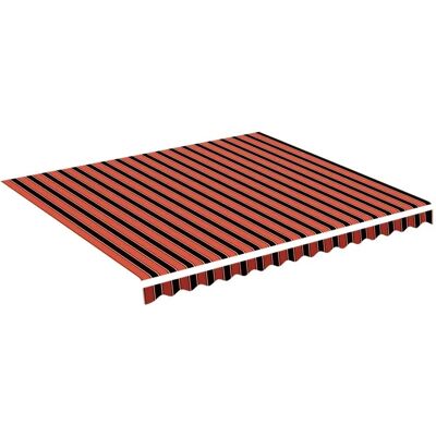 vidaXL Lona de guarda-sol laranja e marrom - Sunshade Canvas vidaXL Lona de guarda-sol laranja e marrom - Sunshade Canvas
