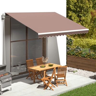 vidaXL Tessuto di ricambio per tenda da sole marrone 4x3,5 m - Tessuto da sole vidaXL Tessuto di ricambio per tenda da sole marrone 4x3,5 m - Tessuto da sole