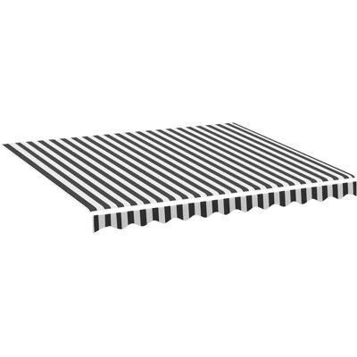 vidaXL Ersatzstoff für Markise Anthrazit und Weiß 3x2.5 m - Rasenüberdachung vidaXL Ersatzstoff für Markise Anthrazit und Weiß 3x2.5 m - Rasenüberdachung