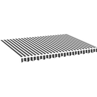 vidaXL Ersatzstoff für Markise Anthrazit und Weiß 3,5x2,5 m vidaXL Ersatzstoff für Markise Anthrazit und Weiß 3,5x2,5 m