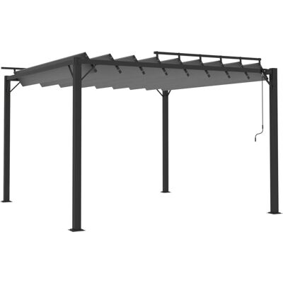 Oczko z regulowanym dachem z lameli 3x3 m tkanina i aluminium - Oczko Oczko z regulowanym dachem z lameli 3x3 m tkanina i aluminium - Oczko
