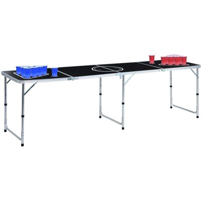 vidaXL Beer Pong Tisch mit Bechern und Bällen - 240 cm - Bunt - Innen- und Außenbereich vidaXL Beer Pong Tisch mit Bechern und Bällen - 240 cm - Bunt - Innen- und Außenbereich