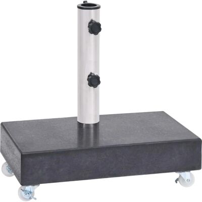 vidaXL Support de Parasol en Granit Noir 45x25x8 - Base de Parasol vidaXL Support de Parasol en Granit Noir 45x25x8 - Base de Parasol