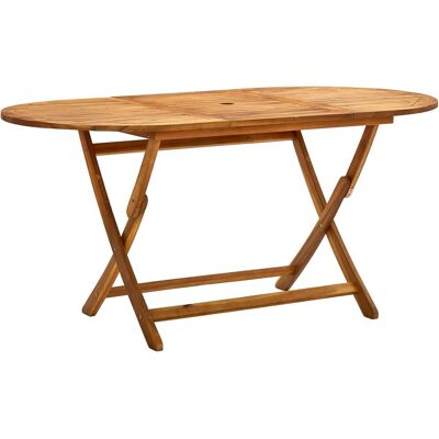 vidaXL Awo05511 - Säänkestävä akatsia-ulkopöytä - Taitettava puutarhapöytä 160x85x75 cm vidaXL Awo05511 - Säänkestävä akatsia-ulkopöytä - Taitettava puutarhapöytä 160x85x75 cm