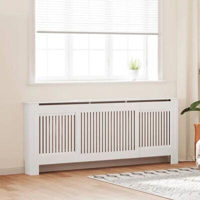 vidaXL MDF Radiator Cover Hvid 205 cm - Radiator Cover vidaXL MDF Radiator Cover Hvid 205 cm - Radiator Cover
