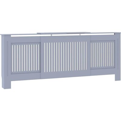 vidaXL MDF Radiator Cover Grey Heating Cabinet Heater Shelf Indoor Furniture vidaXL MDF Radiator Cover Grey Heating Cabinet Heater Shelf Indoor Furniture