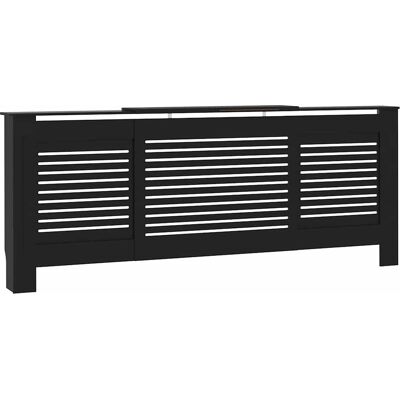 vidaXL MDF Radiatorenkap Zwart Verwarmingsplank Verwarmingskast Binnenmeubilair - Radiator Cover vidaXL MDF Radiatorenkap Zwart Verwarmingsplank Verwarmingskast Binnenmeubilair - Radiator Cover