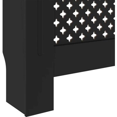 Cubierta para radiador MDF negro - 78 cm - Cubierta de radiador Cubierta para radiador MDF negro - 78 cm - Cubierta de radiador