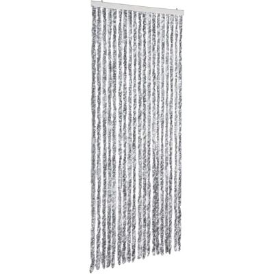 Rideau Mosquitoire vidaXL Blanc et Gris 56x200 cm Chenille - Insect Curtain - Publicité Rideau Mosquitoire vidaXL Blanc et Gris 56x200 cm Chenille - Insect Curtain - Publicité