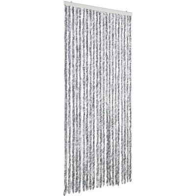 vidaXL Cortina anti-insetos Branca e Cinza 90x200 cm Chenille - Cortina contra insetos vidaXL Cortina anti-insetos Branca e Cinza 90x200 cm Chenille - Cortina contra insetos