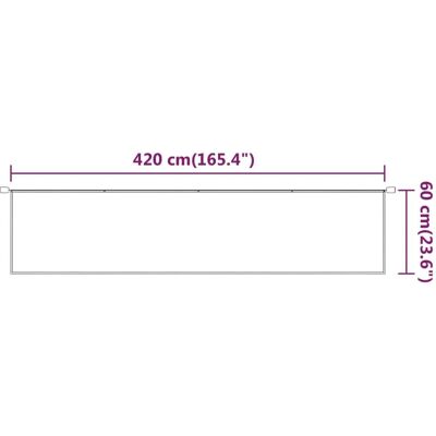 vidaXL Vertikalmarkise Hellgrün 60x420 cm Oxford Stoff - Vertical Awning vidaXL Vertikalmarkise Hellgrün 60x420 cm Oxford Stoff - Vertical Awning
