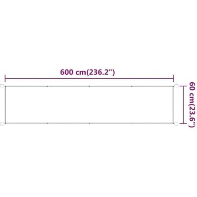 vidaXL vertale Markise 60x600 cm Hellgrün Oxford Gewebe Sichtschutz vidaXL vertale Markise 60x600 cm Hellgrün Oxford Gewebe Sichtschutz