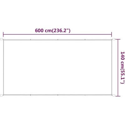 vidaXL Vertikálna Markíza Hellgrün 140x600 cm Oxfordtuch - Vertikale Markise vidaXL Vertikálna Markíza Hellgrün 140x600 cm Oxfordtuch - Vertikale Markise