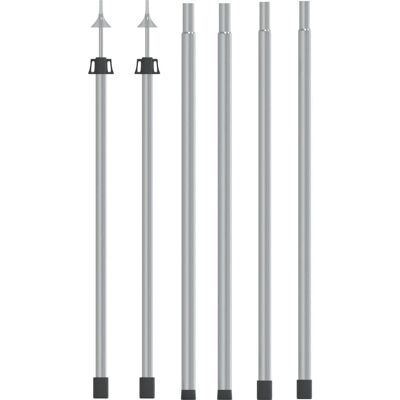Pali telescopici per teloni vidaXL - 102-260 cm, 2 pezzi, alluminio Pali telescopici per teloni vidaXL - 102-260 cm, 2 pezzi, alluminio