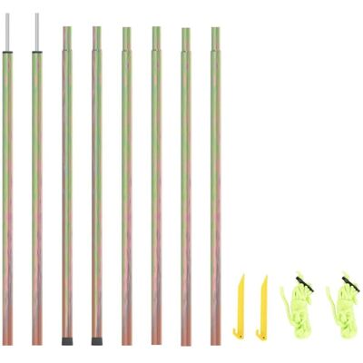 vidaXL 2x Zonnescherm Zeil Stangen Gegalvaniseerd Staal Buitenpatio Tent vidaXL 2x Zonnescherm Zeil Stangen Gegalvaniseerd Staal Buitenpatio Tent