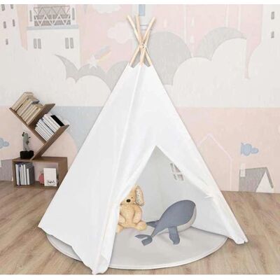 vidaXL Teepee med taske hvid vidaXL Teepee med taske hvid